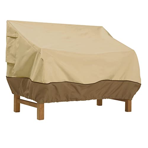 Classic Accessories Veranda Water-Resistant 50 Inch Patio Bench Cover, Patio Furniture Covers