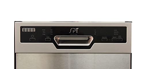 SPT SD-9254SSA 18″ Wide Built-In Stainless Steel Dishwasher w/Heated Drying, ENERGY STAR, 6 Wash Programs, 8 Place Settings and Stainless Steel Tub