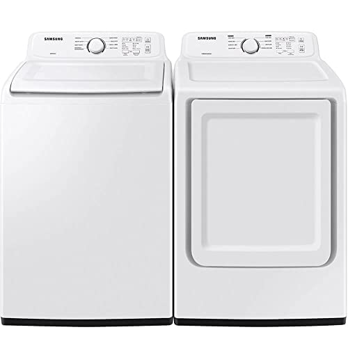 SAMSUNG WA40A3005WPR White Top Load HE Washer/Dryer Pair