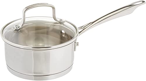 Cuisinart 8919-14 Professional Series 1-Quart Saucepan with Cover, Stainless Steel, Mirror Finish