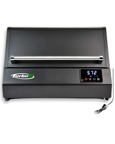 Turbo E Outdoor Electric Grill by PLUGNGRILL - High-Power 1700W Infrared Grill Technology - 24-Inch Smart BBQ Grill with Probe & Digital Display for Precise Cooking & Searing