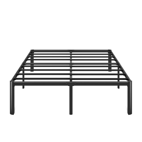 Zinus Van 16 Inch Metal Platform Bed, Steel Slat Support, No Box Spring Needed, Eco Friendly WonderBox Packaging, Easy Assembly, Black, Full