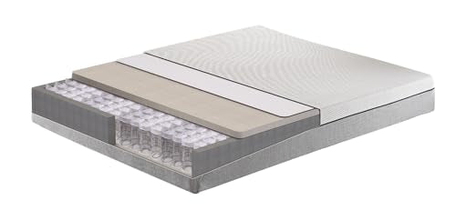 Yatas Bedding Dream Box Premier - Bed in a Box - Comfort Foam, Visco Foam and Pocket Spring Bed Mattress - 12" Height - (Medium Soft) Roll Pack (Twin_XL)