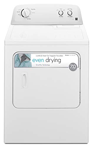 Kenmore Top-Load 7.0 cu. ft. Electric Washer and Dryer Bundle with Wrinkle Guard -White