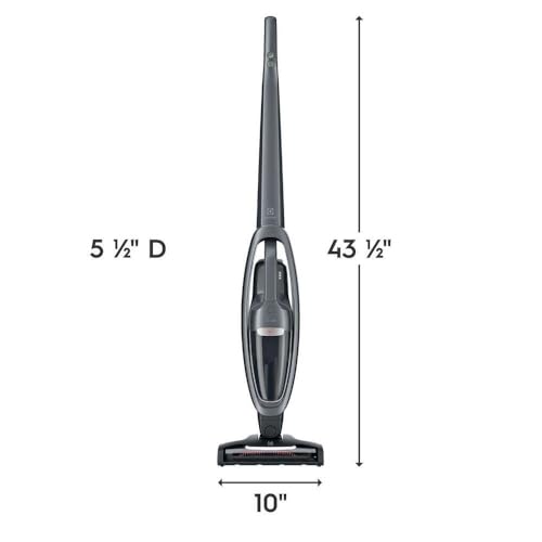 Electrolux WellQ7 Pet Stick Cleaner Lightweight Cordless Vacuum with LED Nozzle Lights, Turbo Battery Power, PetPro+ Nozzle for Removing Pet Hair from Carpets and Hard Floors, in Shale Grey