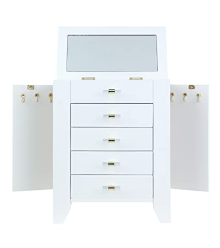 Hives and Honey Chelsea Jewelry Storage Organizer Chest, White