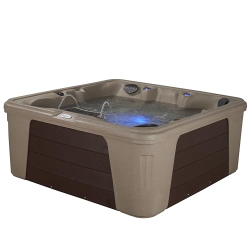 Palm Beach Outdoor Hot Tub, 5-6 Person 30-Jet, 69-Port Lounger Spa with Ice Bucket by Aqualife by Strong Spas