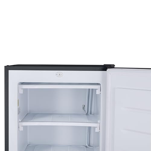 Commercial Cool Upright Freezer, Stand Up Freezer 6 Cu Ft with Reversible Door, Black