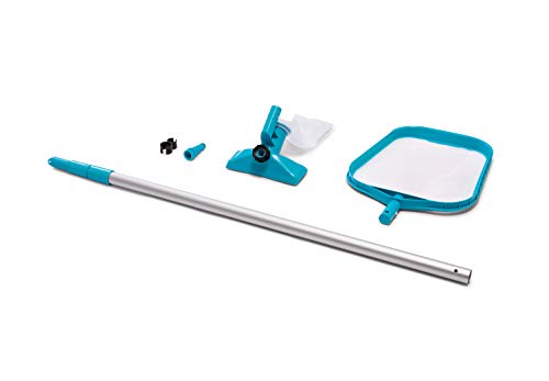 Intex 28002E Cleaning Maintenance Swimming Pool Kit with Vacuum, Surface Skimmer, and Telescoping Pole for Above Ground Pools (Pool Sold Separately)