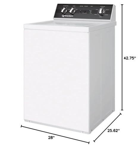 Speed Queen TR3003WN 26" Top Load Washer with 3.2 cu. ft. Capacity, 840 RPM Max Spin Speed, Knob Control, Stainless Steel Tub, in White