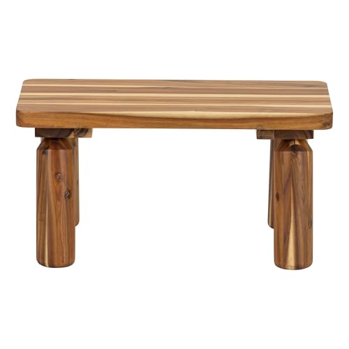 Outerspaces Kids Wooden Bench for Kids Outdoor Sensory Play 12" Height