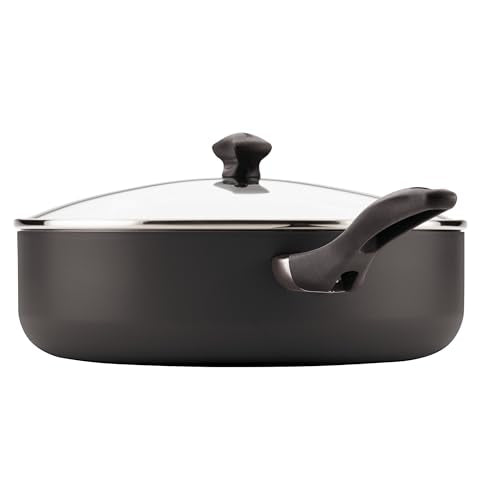 Farberware Dishwasher Safe Nonstick Jumbo Cooker/Saute Pan with Helper Handle - 6 Quart, Black