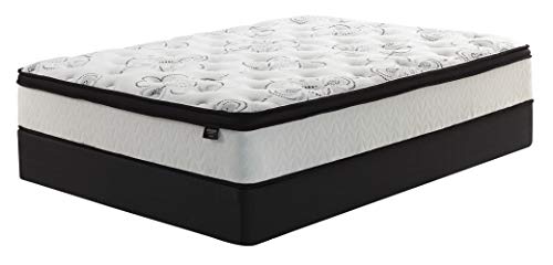 Signature Design by Ashley California King Size Chime 12 Inch Medium Firm Hybrid Mattress with Cooling Gel Memory Foam