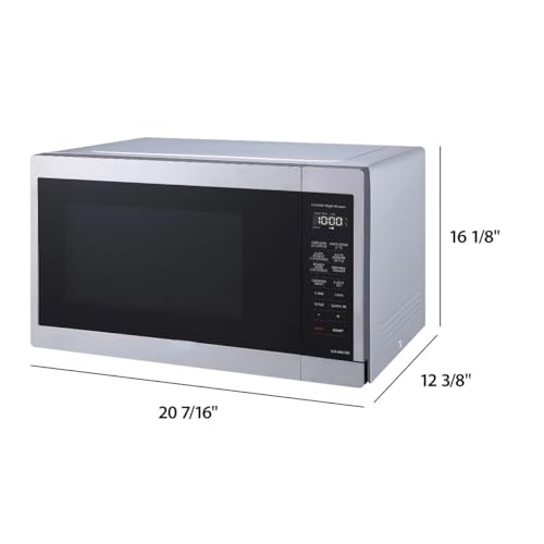 1.3 Cu. ft. Countertop Microwave Oven,1100W, Stainless Steel