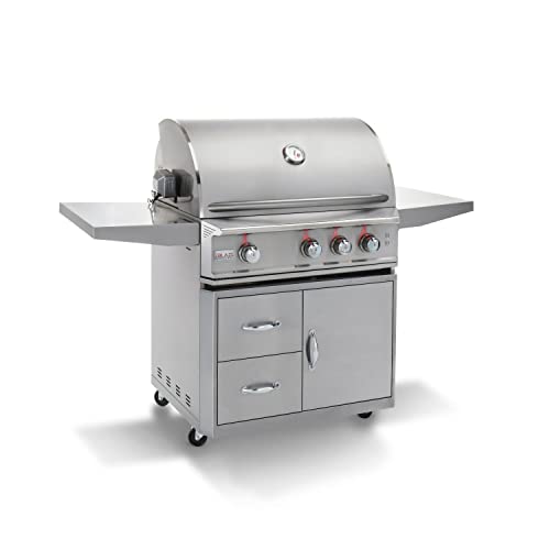 Blaze Professional LUX 34-Inch 3-Burner Natural Gas Grill with Rear Infrared Burner - BLZ-3PRO-NG