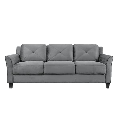 Lifestyle Solutions Harrington Sofa in Grey, Dark Grey