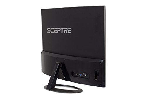 Sceptre C325W-1920R 32" 1800R Curved Monitor 1080P HDMI DisplayPort Ultra Thin Build-in Speakers, Metal Black