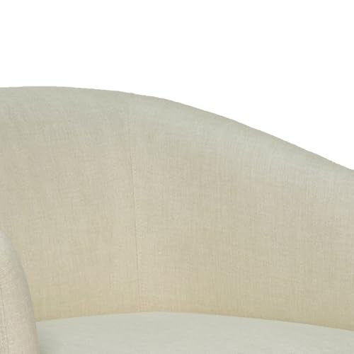 MINCETA Accent Chair,Modern Swivel Chairs for Living Room and Bedroom Reading with Wood Base,Performance Fabric in Beige
