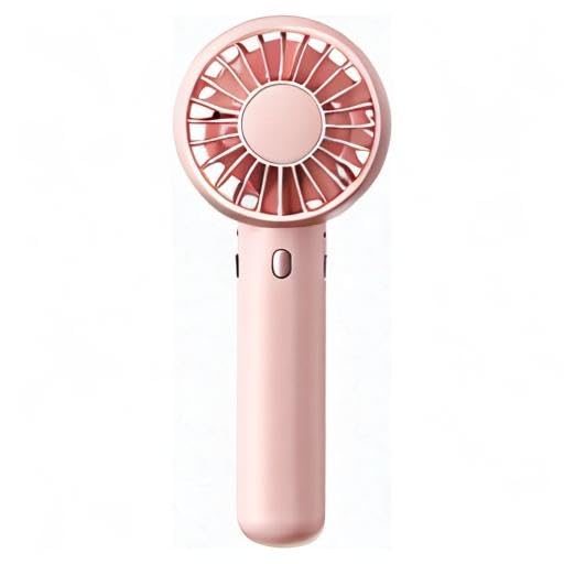 Gaiatop Mini Portable Fan, Powerful Handheld Fan, Cute Design 3 Speed Personal Small Desk Fan with Base, Lightweight Makeup USB Rechargeable Fan for Stylish Girl Women Travel Indoor Outdoor Pink