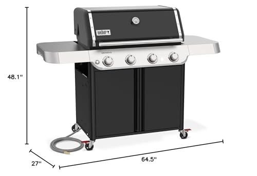 Weber Genesis E-415 Natural Gas Grill, Black