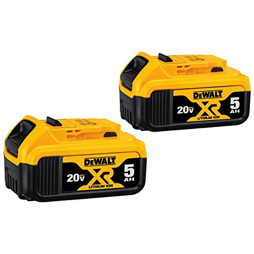 DEWALT 20V MAX 5 Ah Lithium Ion Battery 2-Pack (DCB205-2)