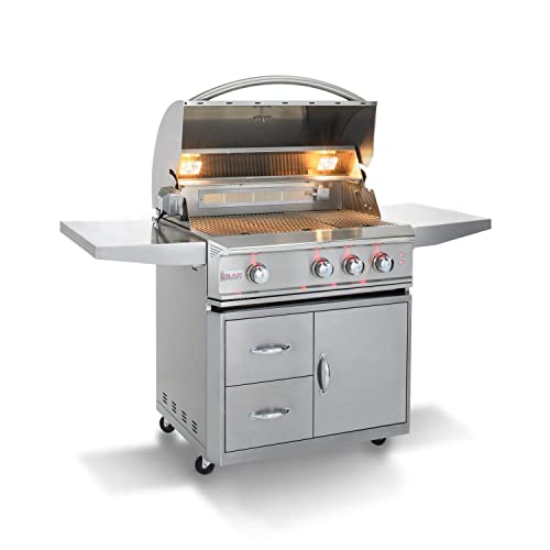 Blaze Professional LUX 34-Inch 3-Burner Natural Gas Grill with Rear Infrared Burner - BLZ-3PRO-NG