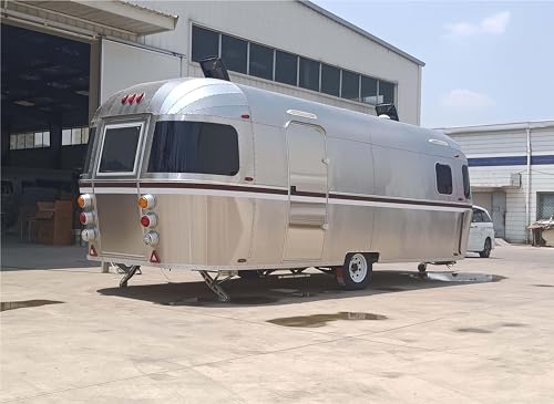 Luxury Stainless Steel Camper Caravan Off Road Mobile House Travel Trailer for Family (RV Motorhome)