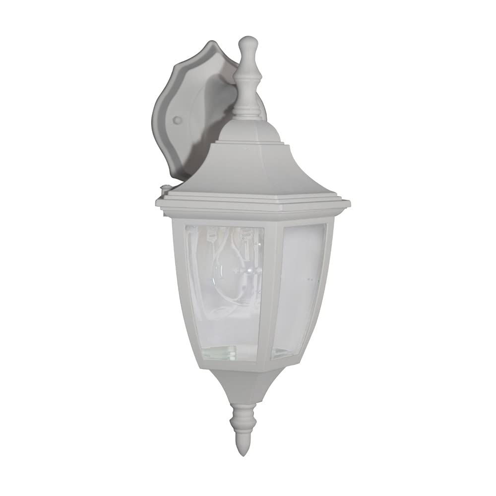 Designers Fountain 2461-WH Today's Home Outdoor Wall Lantern Sconce, 14.25in H, White