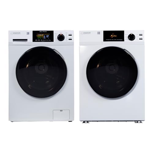 Equator Digital Touch Apartment 110V Set 1.9cf Washer + Vented Digital 4cf Dryer (Side by Side)