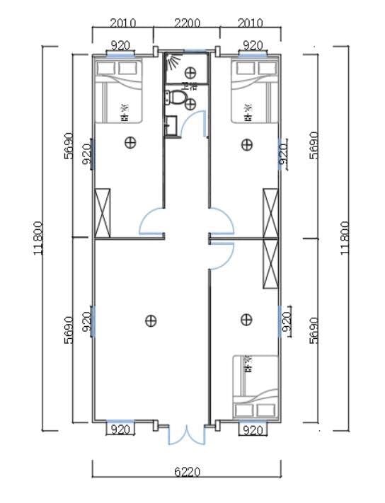 Portable House 40ft Expandable 3 Bedroom Folding House