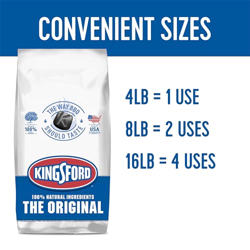 Kingsford Original Charcoal Briquettes, BBQ Charcoal for Grilling, 16 Pounds (Package May Vary)