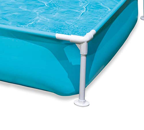 Intex 4 Foot x 12 Inch Miniature Durable Vinyl Outdoor Above Ground Frame Kiddie Swimming and Teaching Baby Pool for Ages 3 and Up, Blue