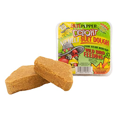 C&S Hot Pepper Delight No Melt Suet Dough 11.75 Ounces, (Pack of 8)