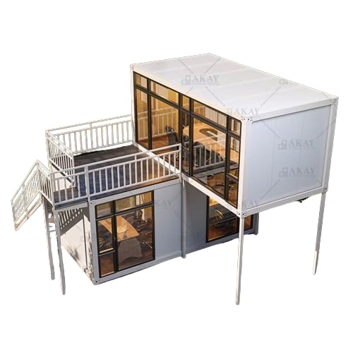 Portable Mini House Container House with Windows and Lock for Living Room, Bedroom, Kitchen, Office, Storage
