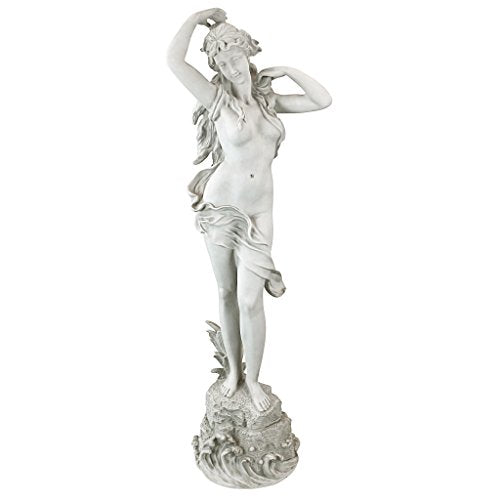 Design Toscano KY47019 Spring Awakening Classic Woman Indoor/Outdoor Garden Statue, 40 Inch Tall, Handcast Polyresin, Antique Stone Finish