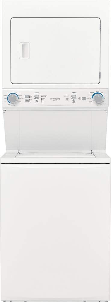 Frigidaire FLCG7522AW 27" Gas Laundry Center with 3.9 cu. ft. Washer Capacity, 5.6 cu. ft. Dry Capacity, 10 Wash Cycles, 10 Dry Cycles, in White