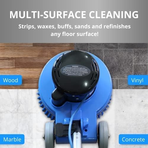 Prolux Core 13 inch Electric Floor Buffer Scrubber and Polisher Machine - All Floor Surfaces