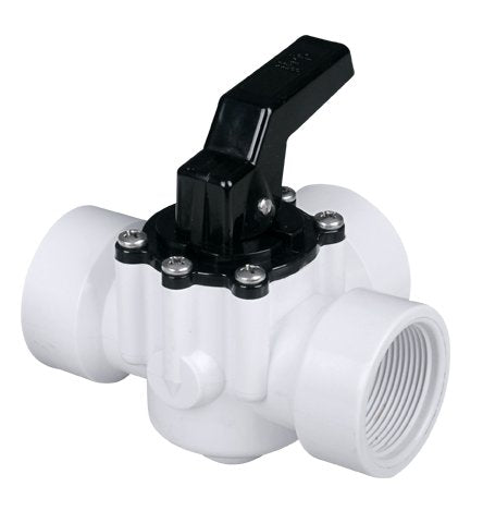 Fibropool Swimming Pool Diverter Valve - 1 1/2 Inch Female Threaded - 3 Way - Replacement Valve for Pools and Spas