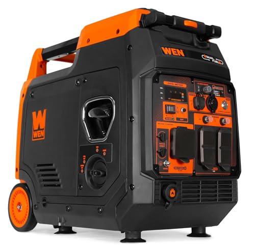 WEN Quiet and Lightweight 4800-Watt Dual Fuel RV-Ready Electric Start Portable Inverter Generator with Fuel Shut Off and CO Watchdog (DF480iX)