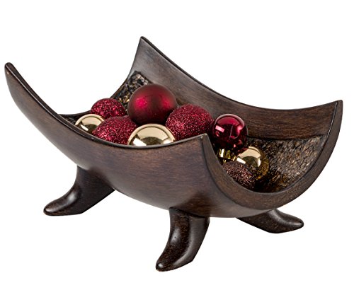 Creative Scents Schonwerk Decorative Bowl for Home Decor - Centerpiece for Dining Room Table - Coffee Table Decor for Living Room - 10" Resin Bowl - House Decor Decorations or Key Bowl for Entryway