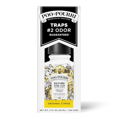 Poo-Pourri Before-You-Go Toilet Spray, Original Citrus, 2 Fl Oz - Lemon, Bergamot and Lemongrass