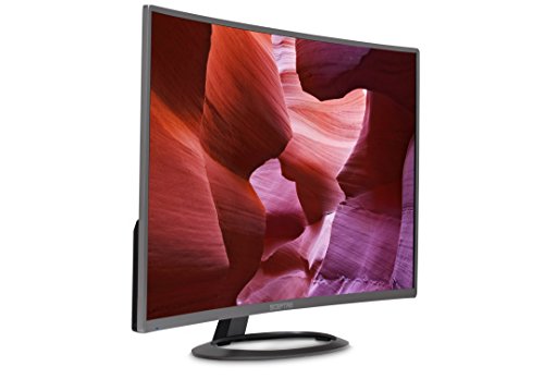 Sceptre C325W-1920R 32" 1800R Curved Monitor 1080P HDMI DisplayPort Ultra Thin Build-in Speakers, Metal Black