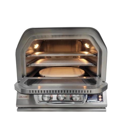 Pizza Oven Outdoor | 26-Inch Outdoor Multi-Fuel Pizza Oven | Rotisserie & Sleeve | Perfect Countertop Addition for Delicious Pizzas BLZ-26-PZOVN-LP