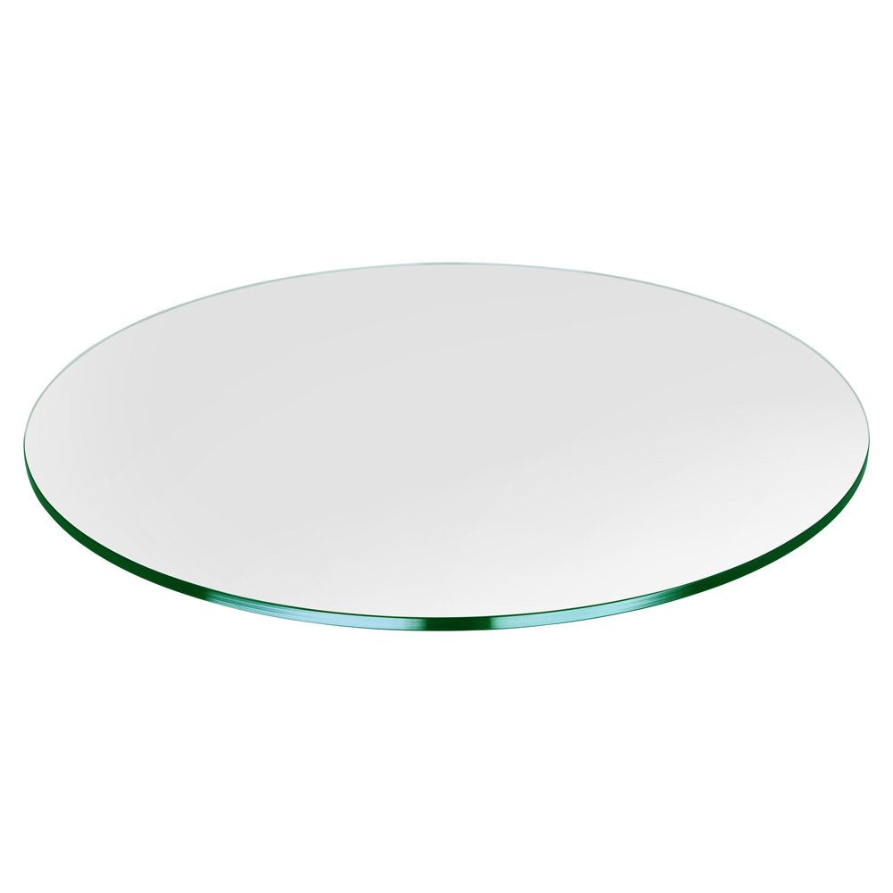 Dulles Glass 32" Round Glass Table Top - Tempered- 1/4" Thick - Flat Polished Glass