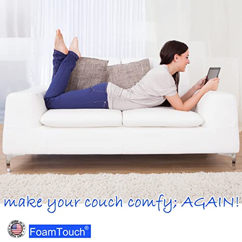FoamTouch Camper/RV Bunk Mattress with White Foam - 8" x 30" x 80" - No Cover - High Density Memory Foam Pad, Cooling Mattress Topper for Pressure Relief