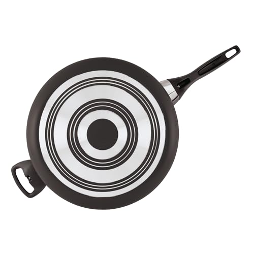 Farberware Dishwasher Safe Nonstick Jumbo Cooker/Saute Pan with Helper Handle - 6 Quart, Black