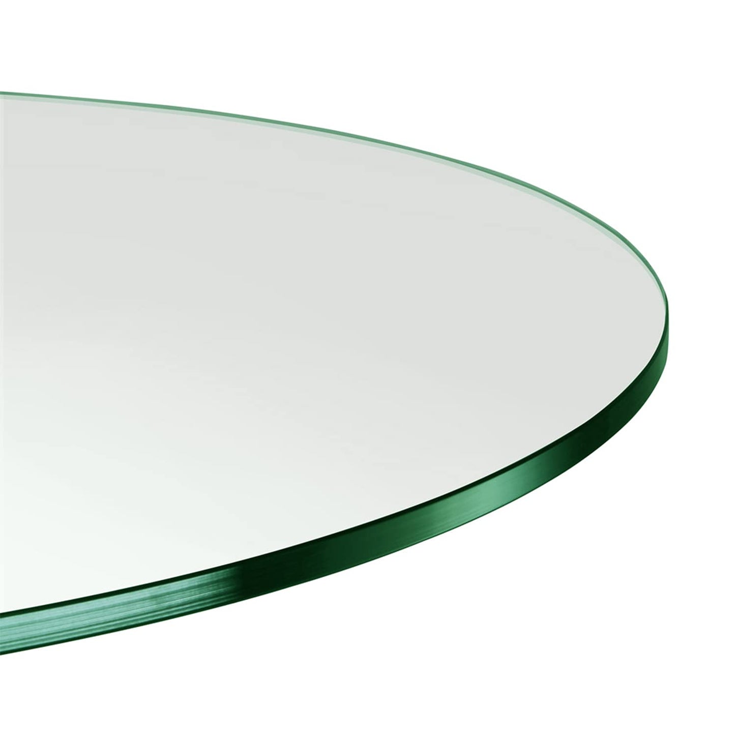 Dulles Glass 29" Round Glass Table Top - Tempered - 1/4" Thick - Flat Polished Glass