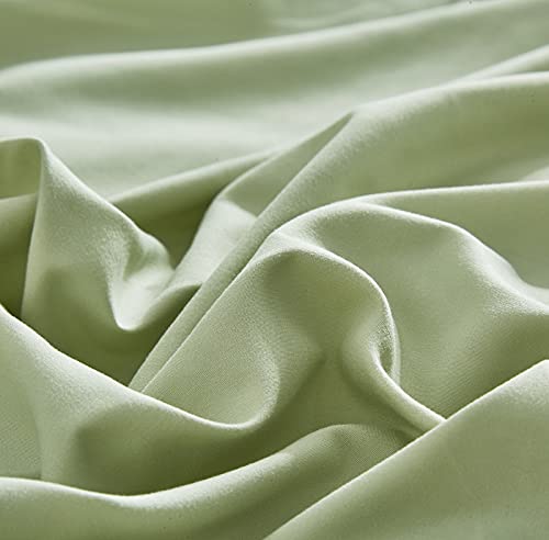 CLOTHKNOW Sage Green Comforter Set Full Green Bedding Comforter Sets Green Full Comforter Sea Green Comforter Sets Light Green Comforter Full 3Pcs Green Full Size Comforter Sets