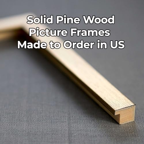 Poster Palooza 4x7 Frame Gold Bronze Solid Wood Picture Frame with UV Acrylic Plexiglass, Foam Board Backing & Hardware Included - 4x7 Inch Frame