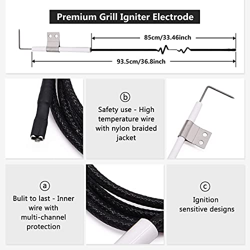 Grill Replacement Parts for Nexgrill 5 Burner 720-0888, 720-0888N, Nexgrill 4 Burner 720-0830H, Members Mark 720-0882D, Stainless Steel Heat Plates, Burner Tubes and Grill Igniters Replacement Kit.